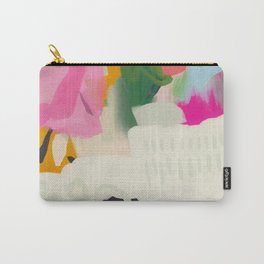 floral color study abstract art Carry-All Pouch