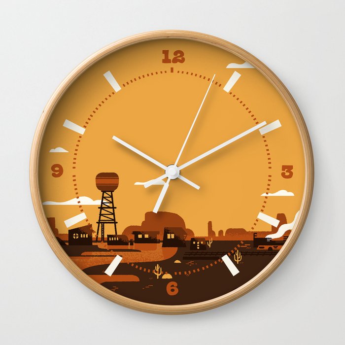 Cowboy Town Wall Clock