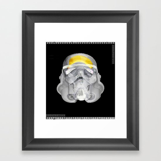 stormtrooper x-ray Framed Art Print