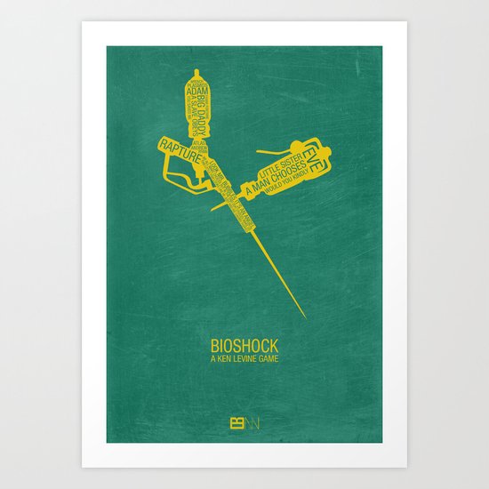 Bioshock Typography Art Print