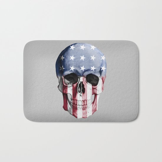 American Skull Bath Mat