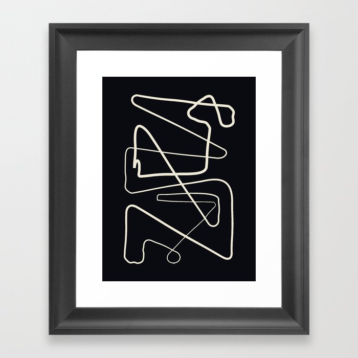 Movements Black Framed Art Print