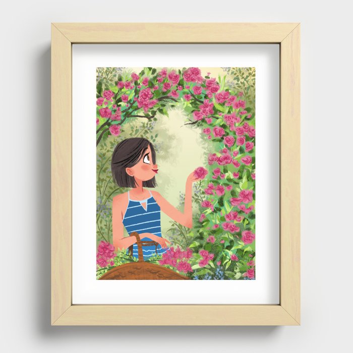 Mimi's Garden Recessed Framed Print