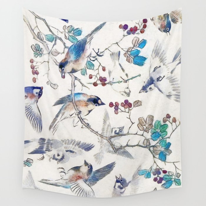 Birdies Wall Tapestry