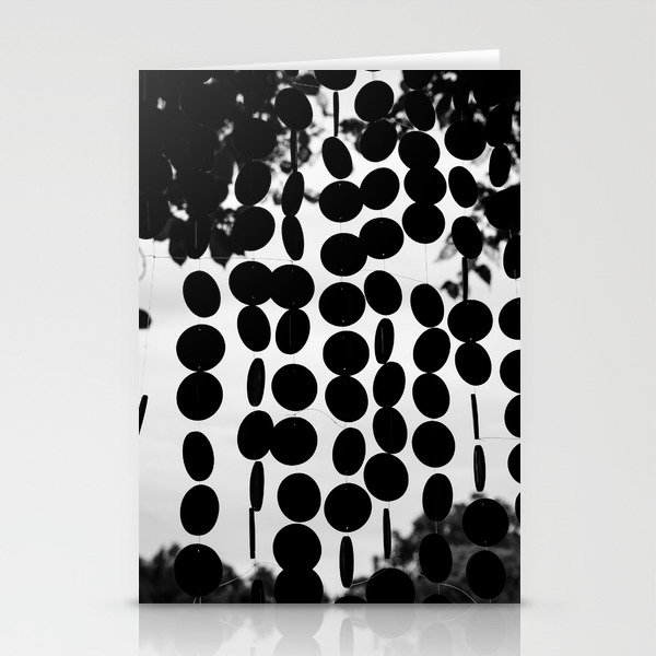 Black and White Circles Stationery Cards by jenniferdopson