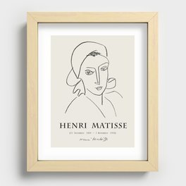 Vintage poster-Henri Matisse-Linear drawings-Catherinette. Recessed Framed Print