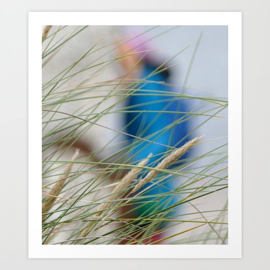behind the beach grass Art Print