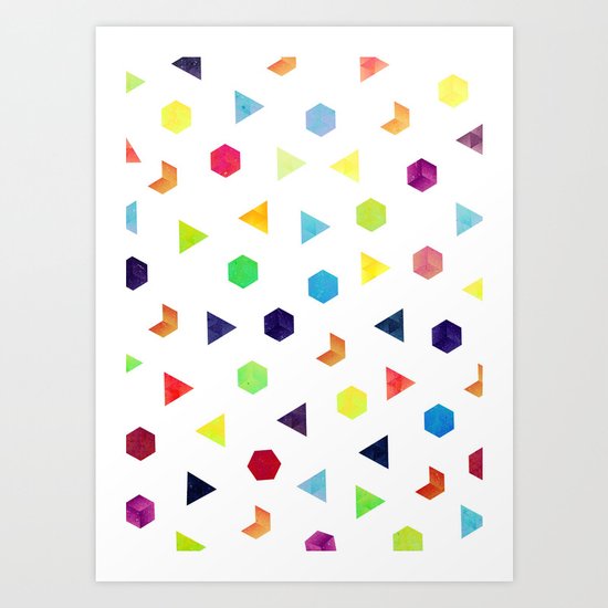 Random Geometry Art Print
