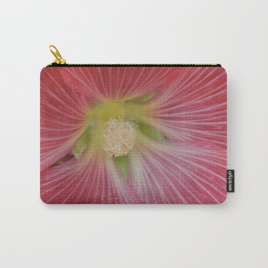 Heart of a Hollyhock Blossom Carry-All Pouch