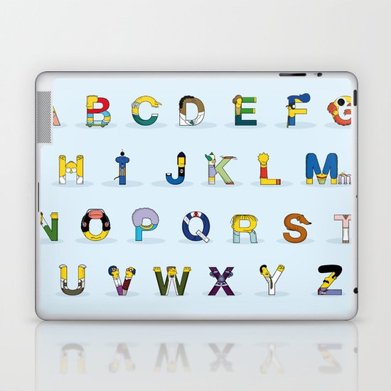 Simphabet Laptop & iPad Skin