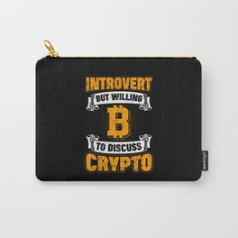 vintage bitcoin crypto moon currency Carry-All Pouch