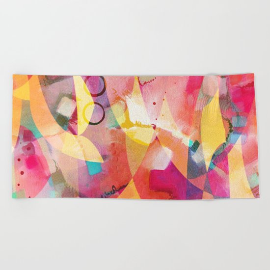 Sunrise Mess Beach Towel