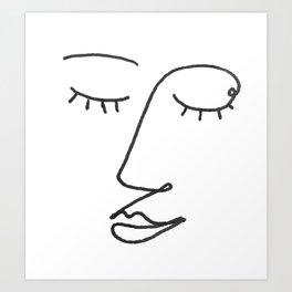 Abstract Face Art Prints For Any Decor Style Society6
