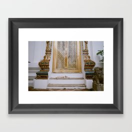 Temple Cat - Support my small business Framed Art Print