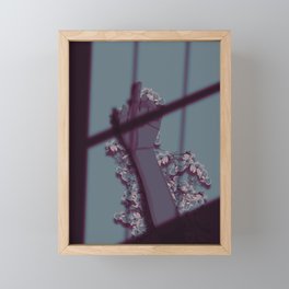 Resting on Flowers Framed Mini Art Print