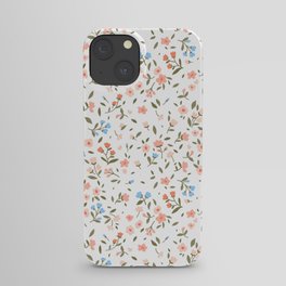 vintage dainty floral iPhone Case