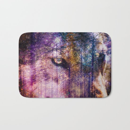 Wolf Forest : These Are My Forests Bath Mat