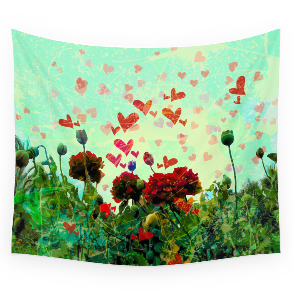 Love Glade Wall Tapestry by lalachandra