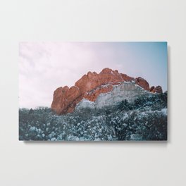 Garden of the Gods Covered in Snow  Metal Print