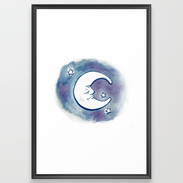 Mister Moon Framed Art Print