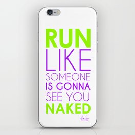 Run Naked iPhone Skin