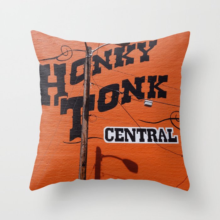 Nashville Honky Tonk Throw Pillow