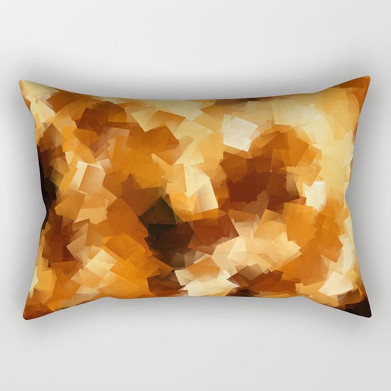 Cubist Fire Rectangular Pillow