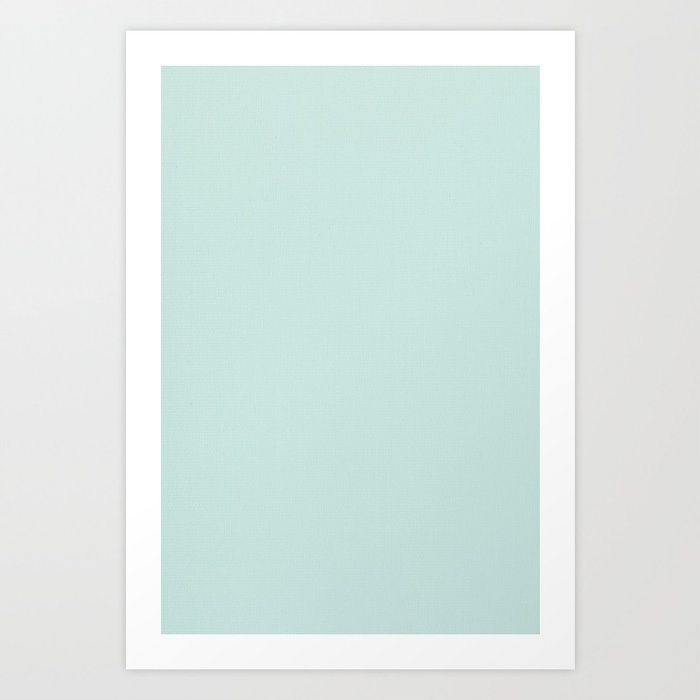 Pastel Solid Blue Art Art Print by NewburyBoutique Society6