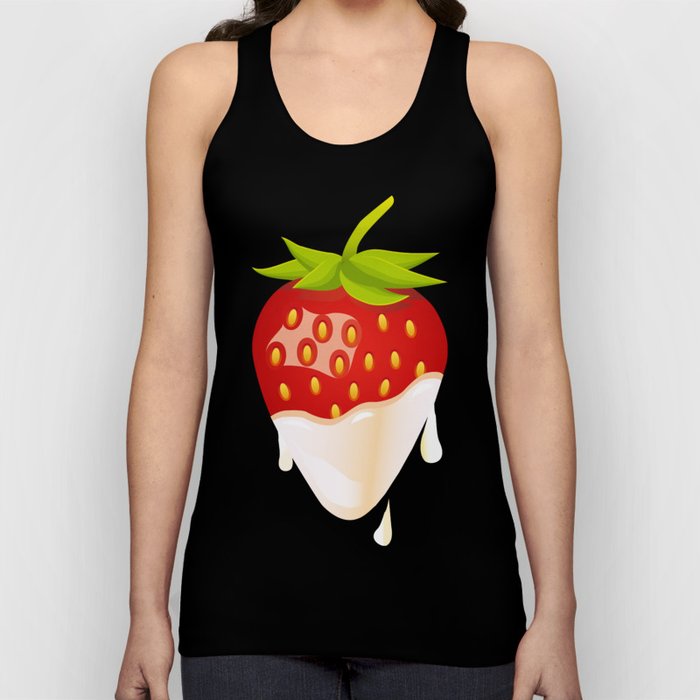 Strawberry covered with cream Tank Top