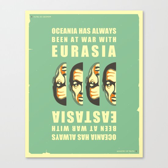 DOUBLETHINK Canvas Print