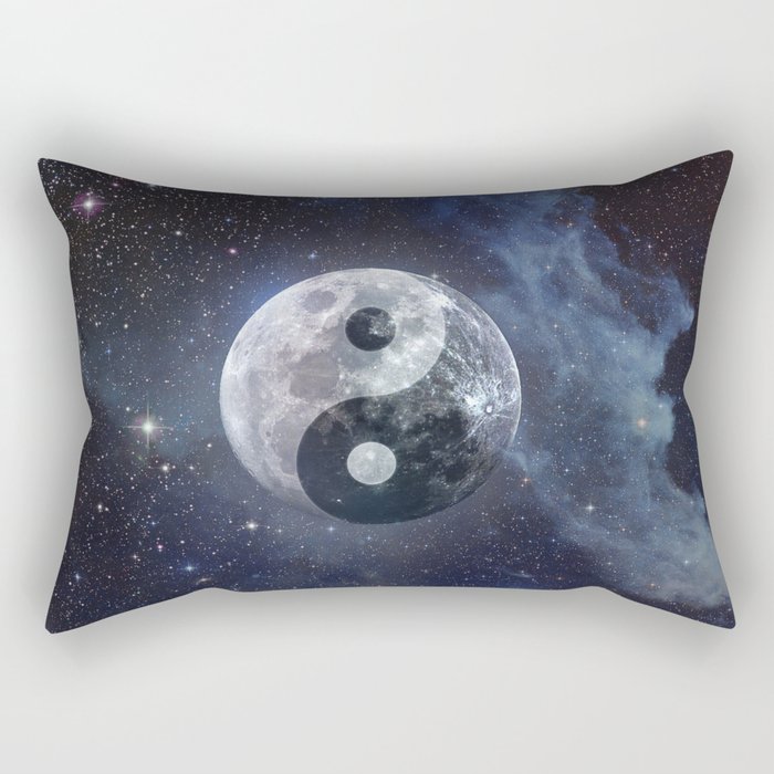 Yin Yang Moon Rectangular Pillow