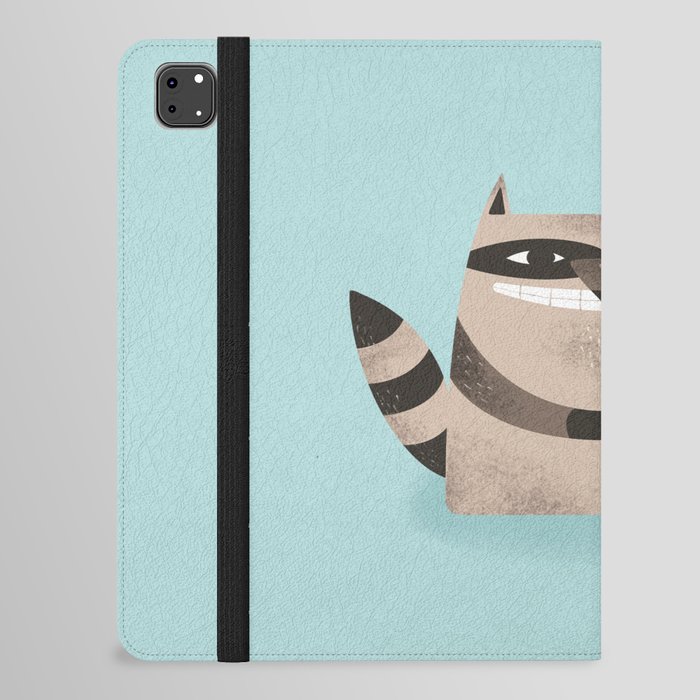 Sneaky Raccoon iPad Folio Case