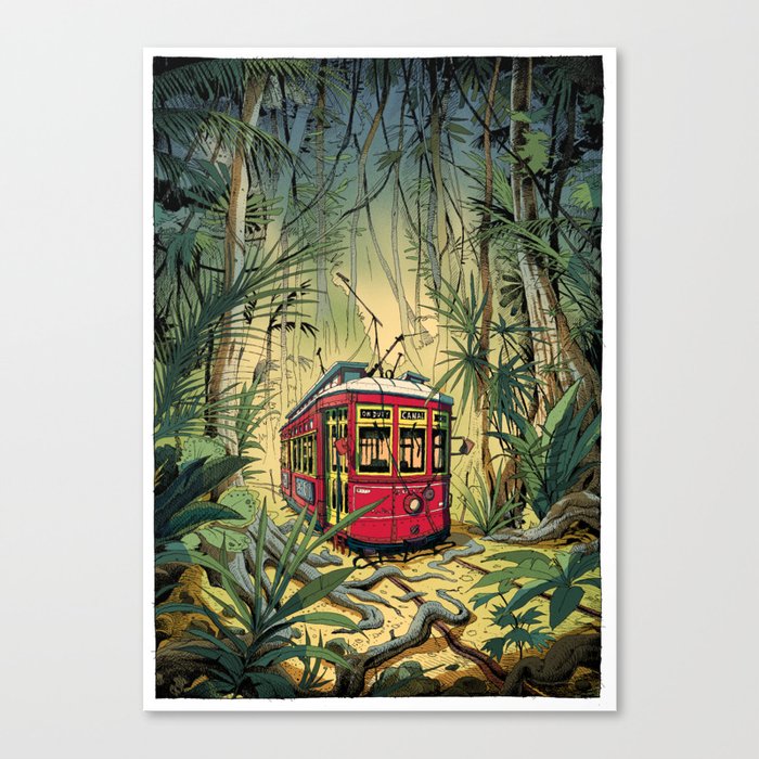 Jungle Tram Canvas Print