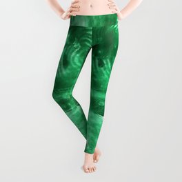 Malachite Abstract Acrylic from 52 Facets Zine Leggings