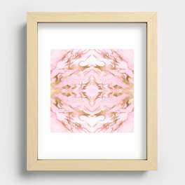 Gold Pink Recessed Framed Print