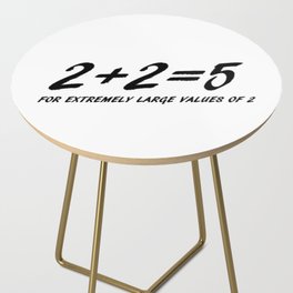2+2=5 inspired Side Table