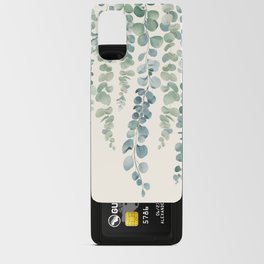 Watercolor Eucalyptus Leaves Android Card Case | Garden, Eucalyptus, Green, Foliage, Home, Nature, Tropical, Pattern, Leaves, Abstract 