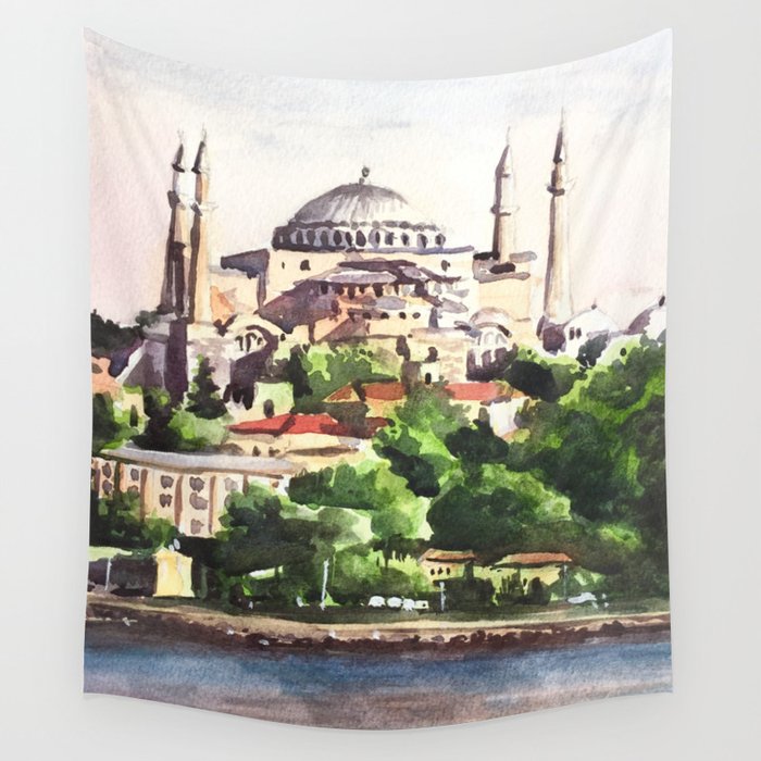 Istanbul Turkey Hagia Sophia Wall Tapestry