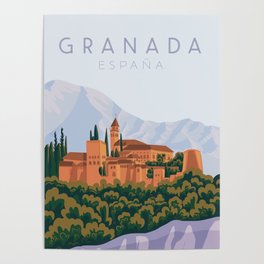 Spain Travel Poster Poster