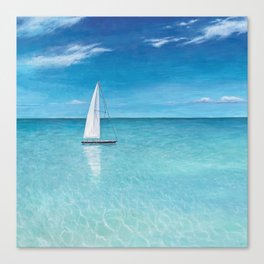 Caribbean Sea - Square Image Canvas Print