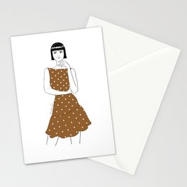 Mademoiselle Loves Polka Dots Stationery Cards