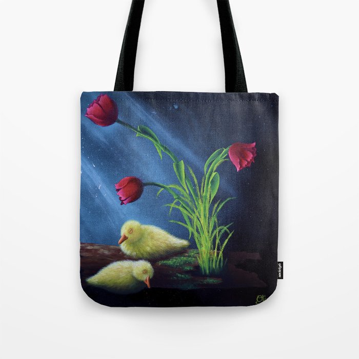 Dozing Baby Ducks  Tote Bag