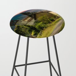New Zealand Photography - Small Town Surrounded By Majestic Mountains Bar Stool