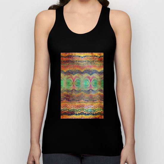 Wavy Pattern Unisex Tank Top