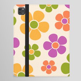 Colorful Retro Flower Pattern 743 iPad Folio Case