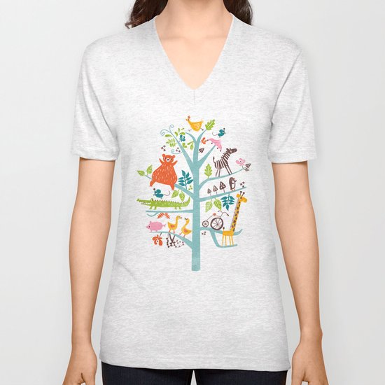 tree Unisex V-Neck