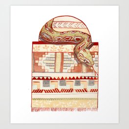 Snake Serape Art Print