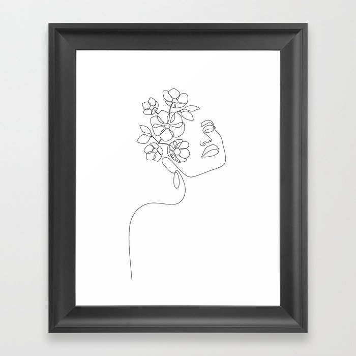 Dreamy Girl Bloom Framed Art Print