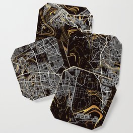 Cape Town - South Africa Montbretia Marble Map Coaster