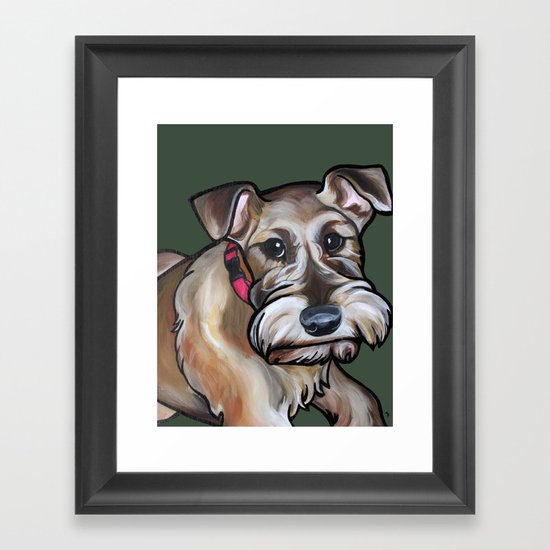 Maggie the irish terrier Framed Art Print